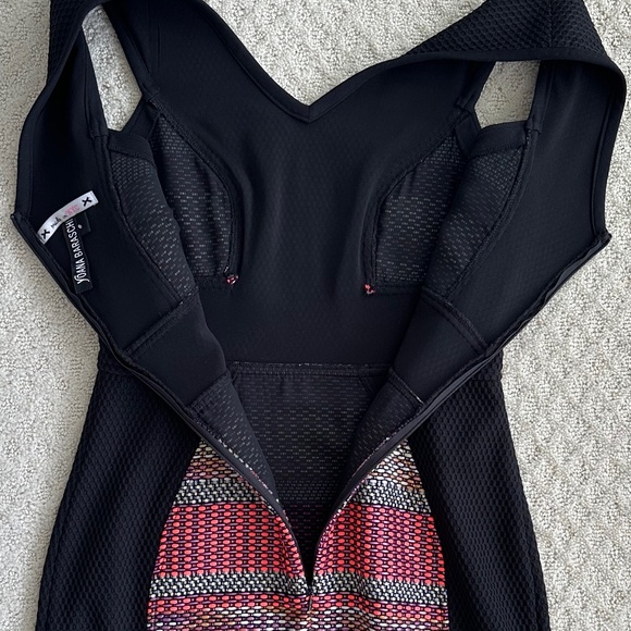 Yoana Baraschi Black Neon Tweed Sleeveless Sheath Dress 6 Y2K Artsy Designer - Picture 9 of 13